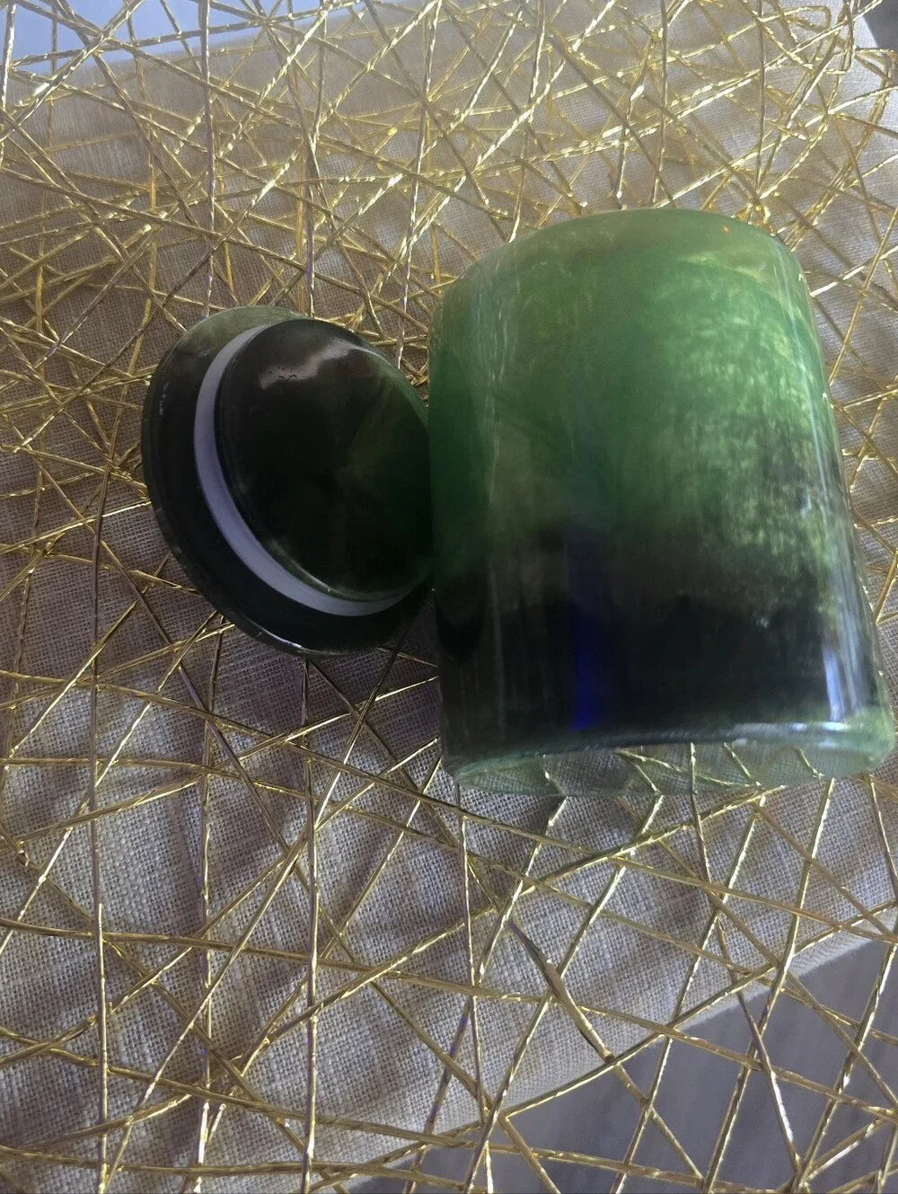 Decorative Green Turtle-Top Reptile Accessory Jar - Green Finish